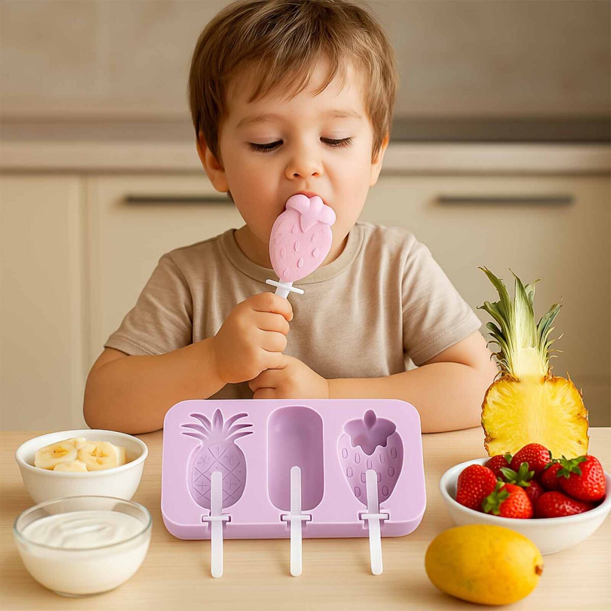 icecreamold2 Με αυτά τα παιδικά καλούπια DIY, η διαδικασία παρασκευής παγωτού γίνεται μια ευχάριστη και δημιουργική εμπειρία για όλη την οικογένεια, προσφέροντας γευστικές και υγιεινές λιχουδιές κάθε στιγμή! <strong>- Υλικό: Ασφαλές πλαστικό χωρίς BPA, κατάλληλο για τρόφιμα.</strong> <strong>- Πολύχρωμα και διασκεδαστικά σχέδια που ενθαρρύνουν τη δημιουργικότητα των παιδιών.</strong> <strong>- Εύκολα στη χρήση και στο καθάρισμα, ιδανικά για την παρασκευή παγωτού με φυσικά υλικά.</strong>