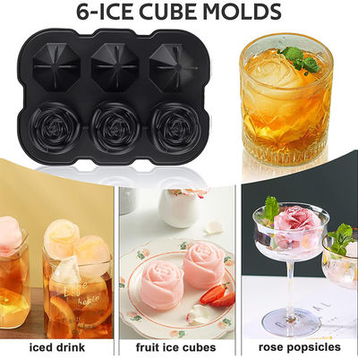 pd166740324 silicone rose ice mold 3 diamond ice ball maker easy release large ice cube form for chilled cocktails whiskey juice <strong>Χαρακτηριστικά προϊόντος:</strong> <strong>- Υλικό υψηλής ποιότητας: Σιλικόνη χωρίς BPA, ασφαλής για τρόφιμα.</strong> <strong>- Κομψός σχεδιασμός: Δημιουργεί παγάκια σε σχήμα τριαντάφυλλου, προσθέτοντας αισθητική στα ποτά σας.</strong> <strong>- Εύκολη χρήση: Αφαιρεί τα παγάκια χωρίς κόπο χάρη στην εύκαμπτη σιλικόνη.</strong> <strong>- Ανθεκτικότητα: Αντέχει σε υψηλές και χαμηλές θερμοκρασίες, κατάλληλο για χρήση στην κατάψυξη.</strong> <strong>- Πολυχρηστικό: Μπορεί επίσης να χρησιμοποιηθεί για την παρασκευή σοκολάτας, ζελέ ή ακόμα και μικρών γλυκισμάτων.</strong>
