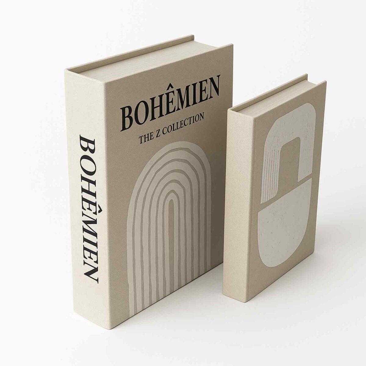 bohodecbook2 Με minimal γεωμετρικό σχέδιο και κομψή αισθητική, ανοίγει για να αποκαλύψει έναν κρυφό αποθηκευτικό χώρο.