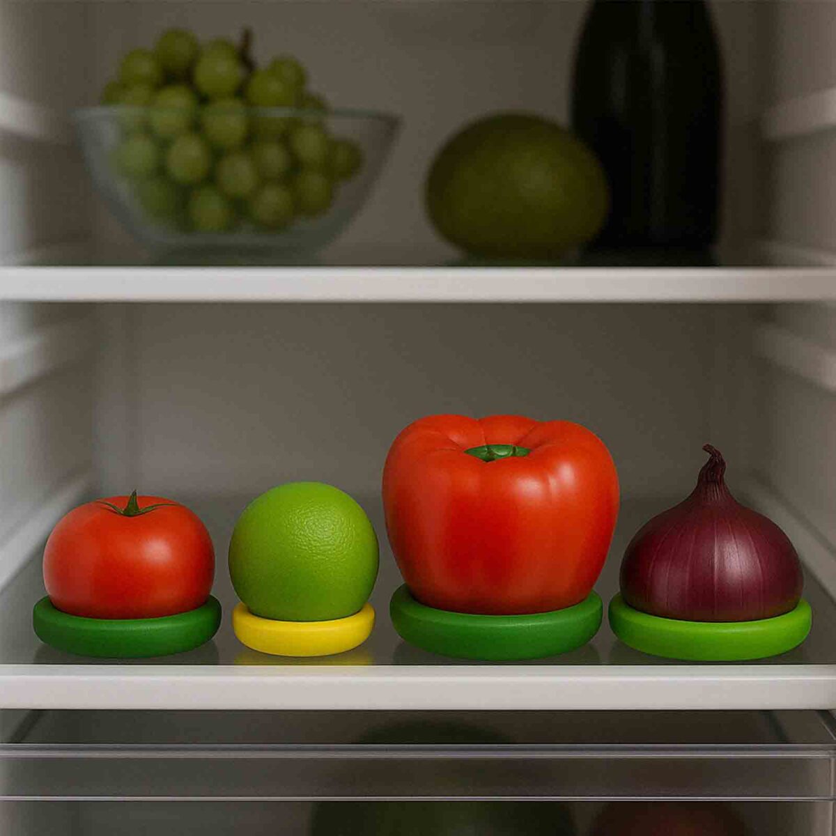 fruitlids3 <strong data-start="550" data-end="578">Σετ 4 Καπακιών Σιλικόνης</strong> που προσαρμόζονται σε διάφορα δοχεία για αεροστεγές κλείσιμο και μεγαλύτερη φρεσκάδα των τροφίμων. Επαναχρησιμοποιούμενα και εύκολα στη χρήση!