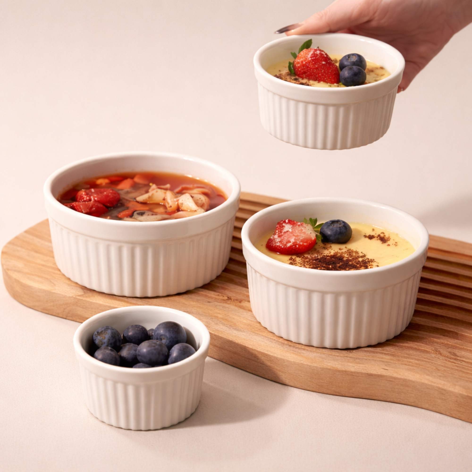 μικρο_μπολ_σερβιρισματος Minimal Κεραμικό Μπολ Λευκό - Image 1