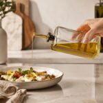 Γυάλινα Δοχεία Λαδιού & Ξυδιού με Χρυσό Στόμιο Σετ 4 τμχ - Image 3