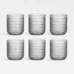 Ποτήρια Νερού Dots Γυάλινο 273ml Σετ 6 τμχ