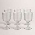 Ποτήρι κρασιού Dots γυάλινο 375ml Σετ 6τμχ - Image 2