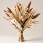Διακοσμητικό Μπουκέτο Αποξηραμένων Λουλουδιών 60 Τεμαχίων – 44 cm