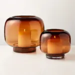 Amber Glass Γυάλινα Βάζα Σετ 3 τμχ - Image 8