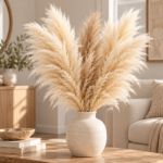 Διακοσμητικό Pampas Grass – Σετ 5 Τεμαχίων Φυσικό Αποξηραμένο Πάμπας για Βάζα & Boho Διακόσμηση - Image 2