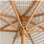 Ομπρέλα Boho Macramé 2,7m με Ξύλινο Σκελετό - Image 4